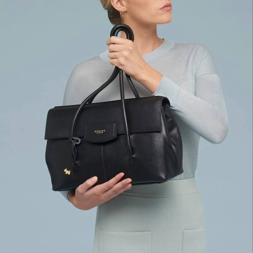 Radley London Burnham Beeches Leather Flapover Shoulder Handbag